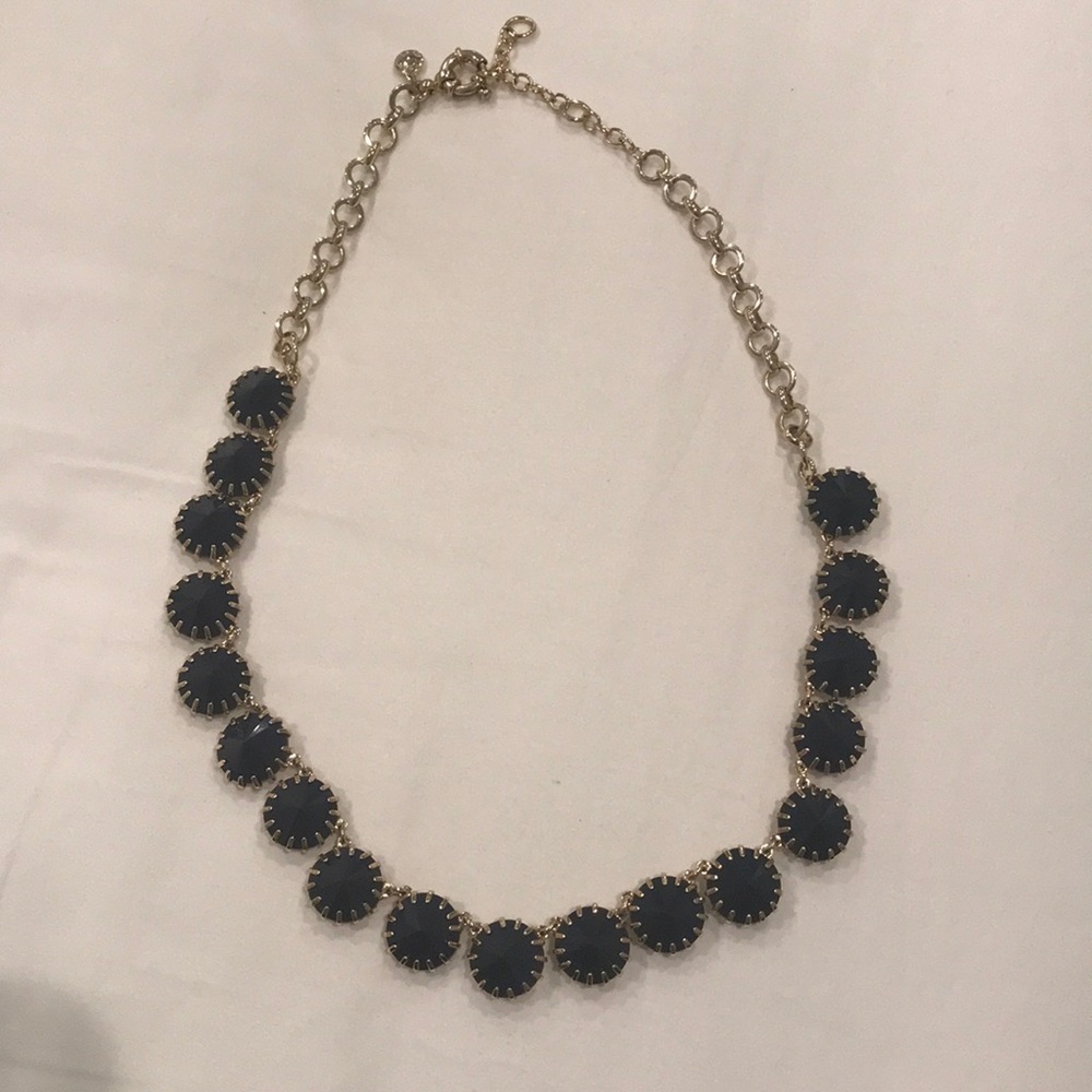 J. Crew navy statement necklace